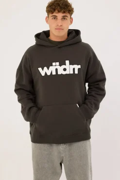Tone Hood Sweat Faded Black