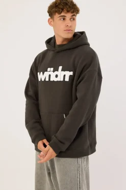 Tone Hood Sweat Faded Black