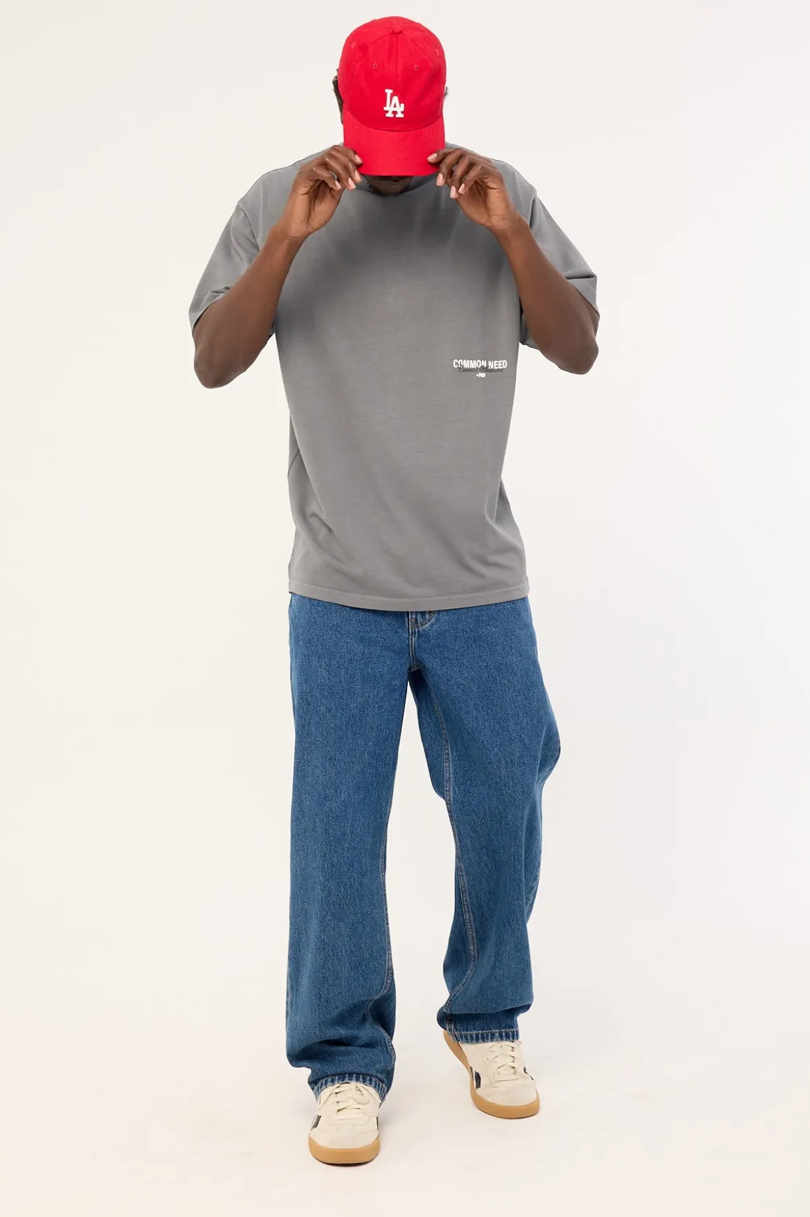 Toned Heavyweight Boxy Tee Acid Grey