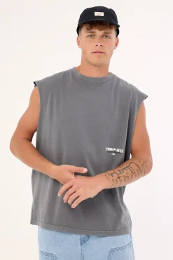 Toned Muscle Tank Acid Grey