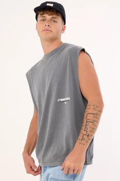 Toned Muscle Tank Acid Grey
