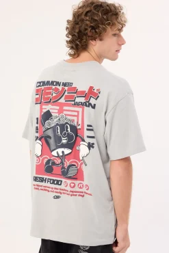 Tonkotsu Heavyweight Boxy Tee Grey