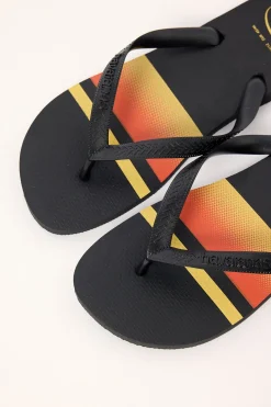 Top Basic Thong Black Yellow