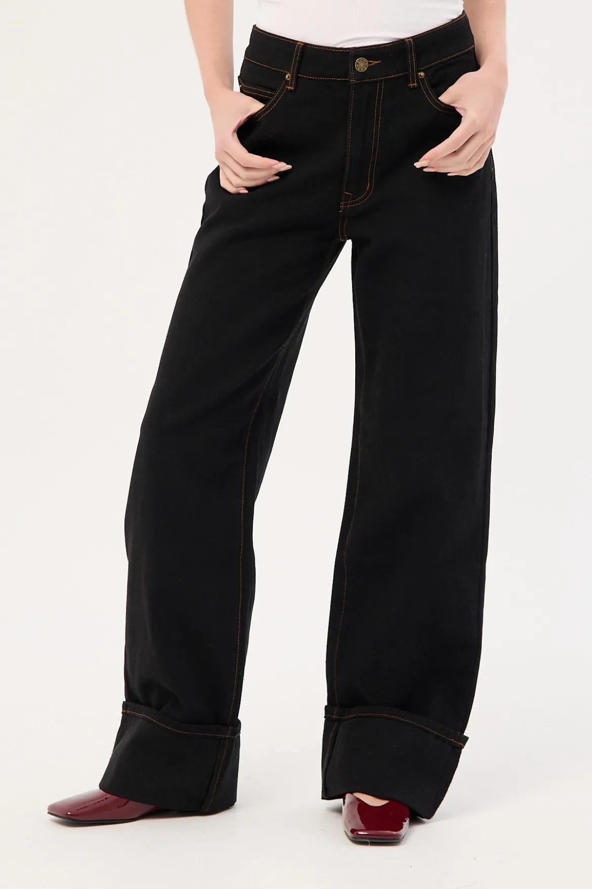 Top Model Jean Cuffed Onyx