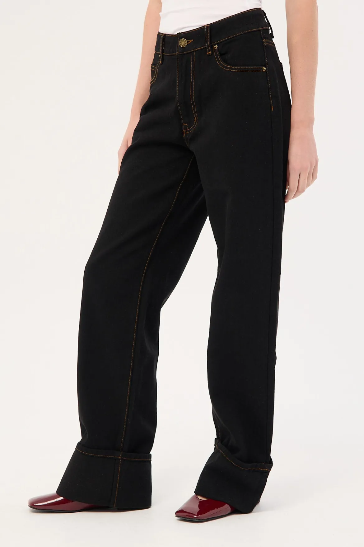 Top Model Jean Cuffed Onyx