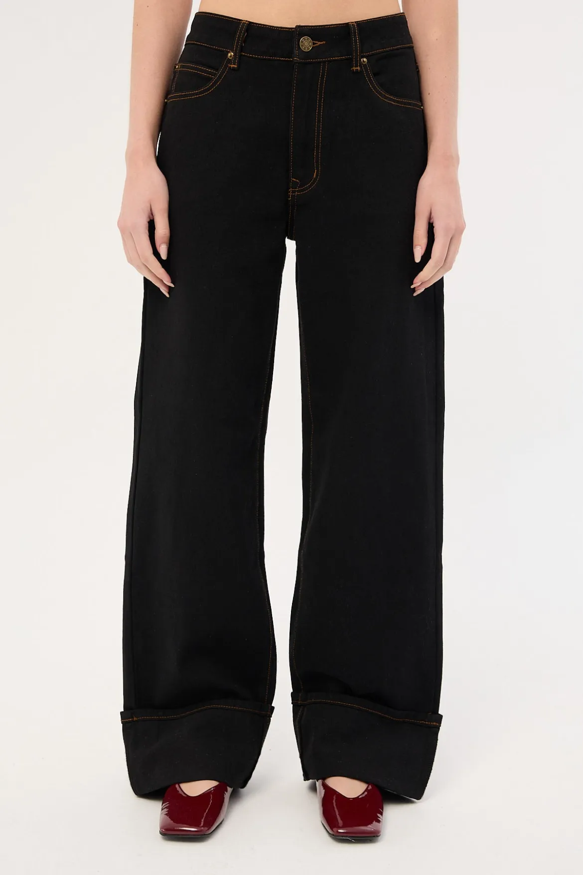 Top Model Jean Cuffed Onyx