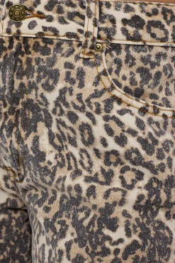 Top Model Jean Faded Leopard