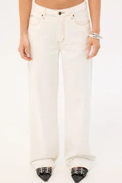Top Model Mid Baggy Jean Porcelain