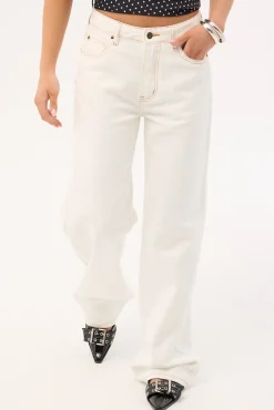 Top Model Mid Baggy Jean Porcelain