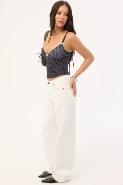 Top Model Mid Baggy Jean Porcelain