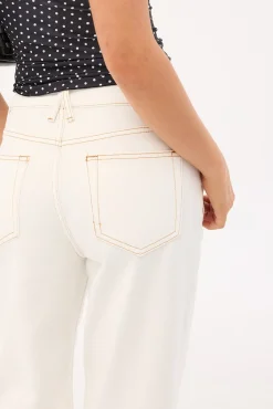 Top Model Mid Baggy Jean Porcelain