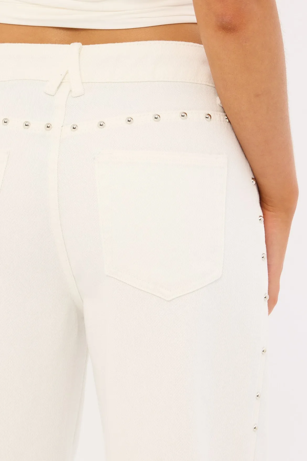 Top Model Studded Jean Porcelain