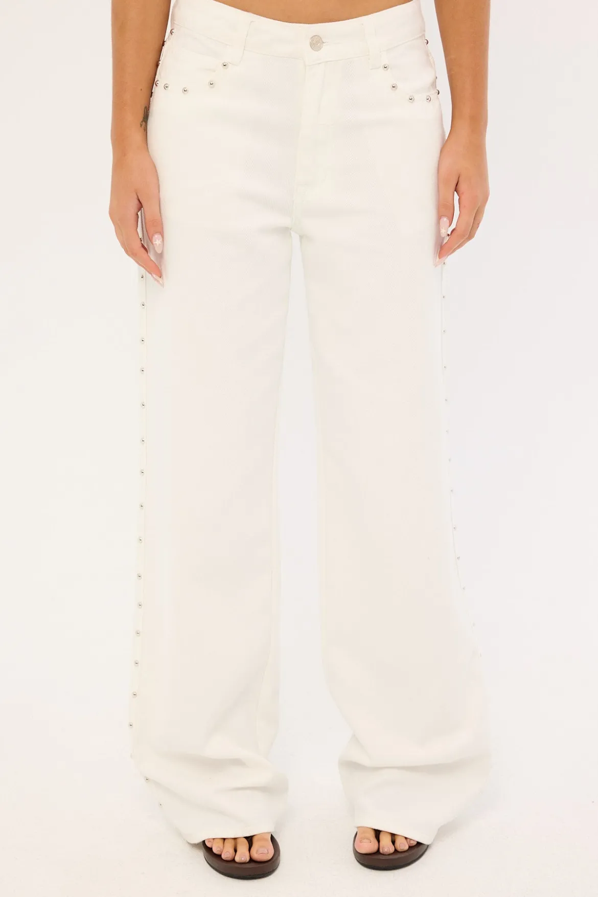 Top Model Studded Jean Porcelain