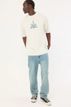 Torii Street Super Heavy Tee Washed Grey Fog