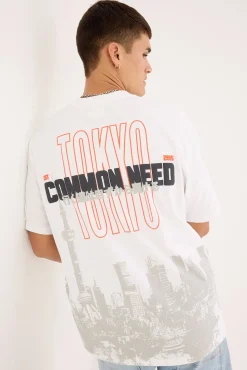 Toshi Heavyweight Boxy Tee White