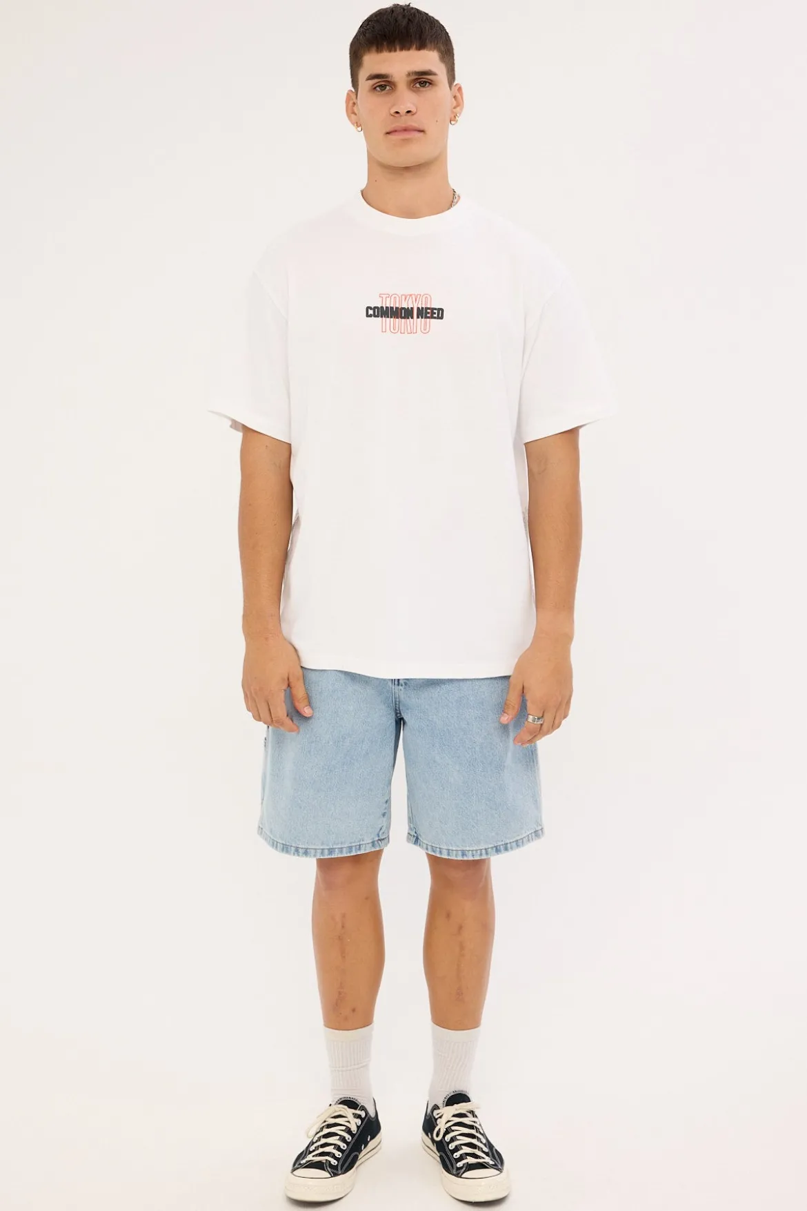 Toshi Heavyweight Boxy Tee White