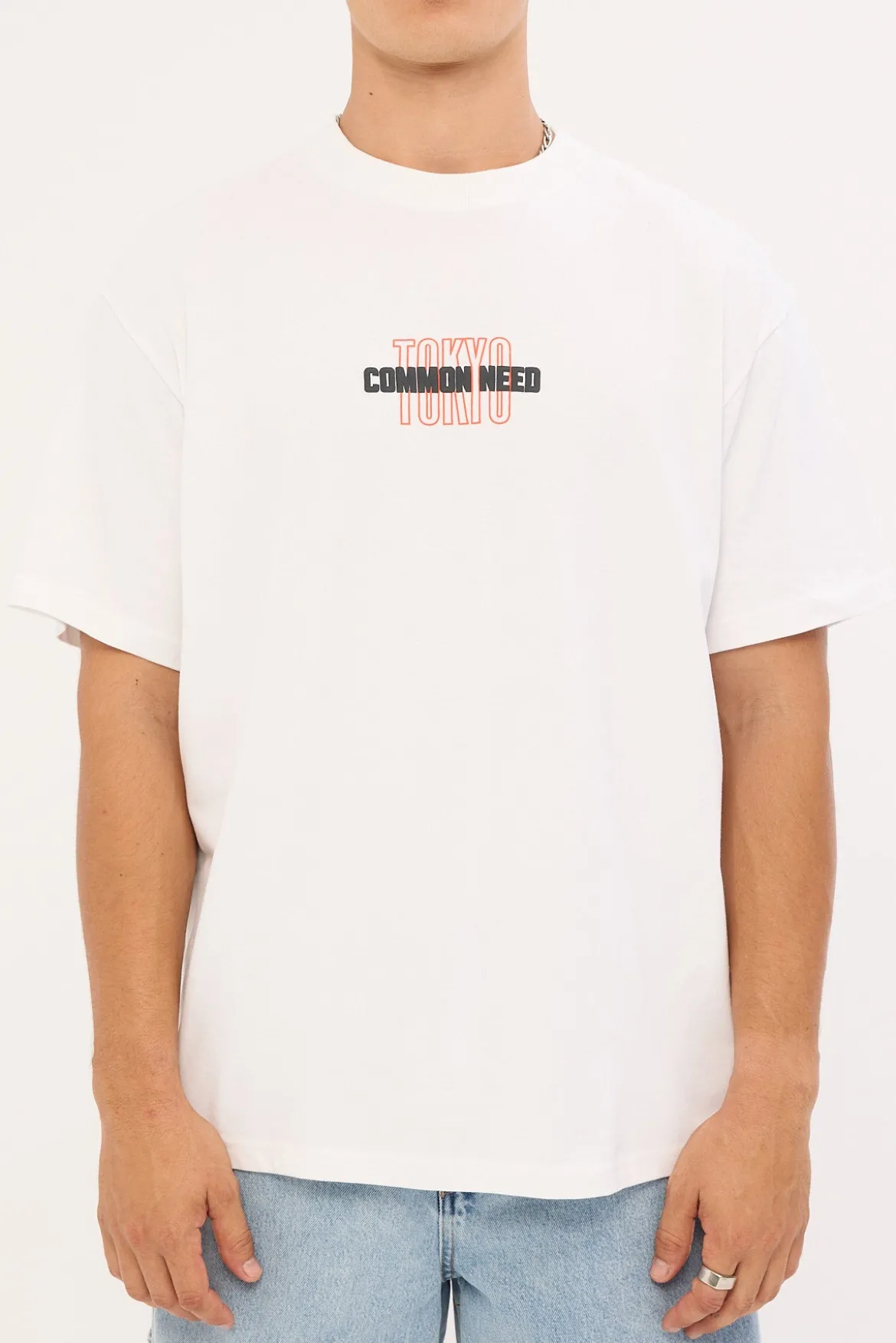 Toshi Heavyweight Boxy Tee White