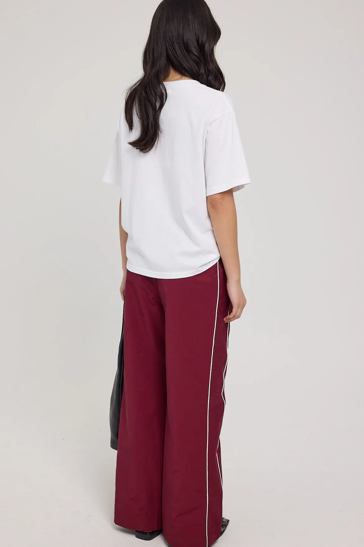Track Star Straight Leg Pants Burgundy