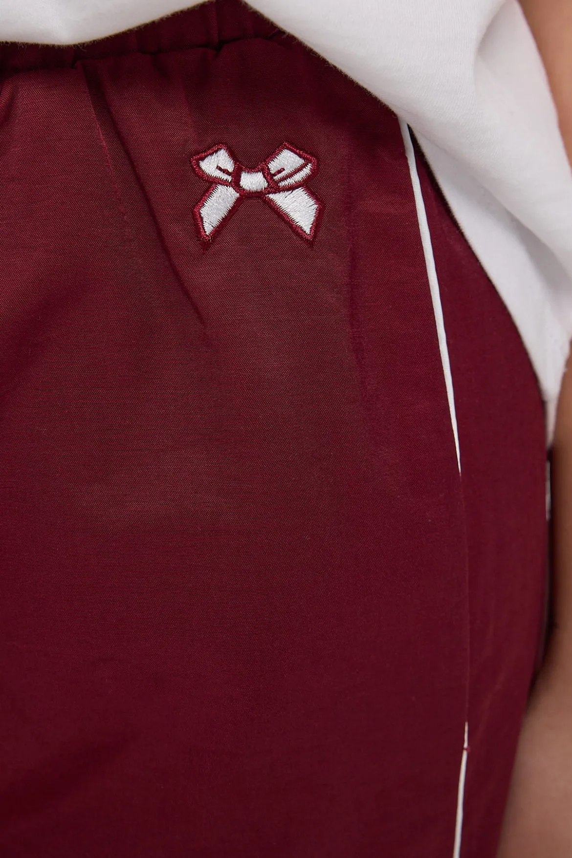 Track Star Straight Leg Pants Burgundy