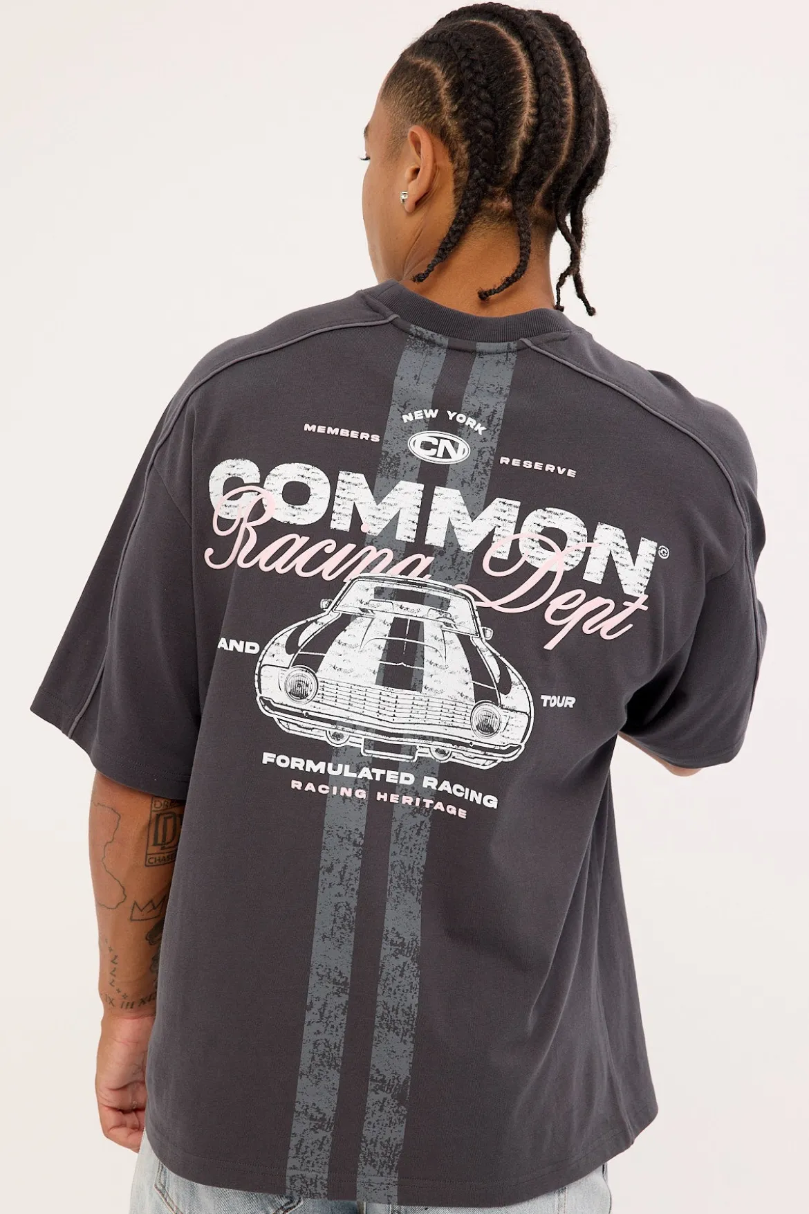Trackside Heavyweight Easy Tee Off Black