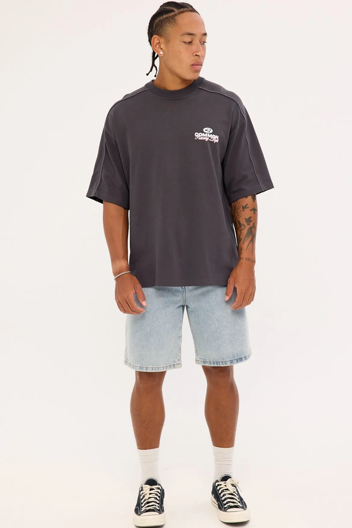 Trackside Heavyweight Easy Tee Off Black