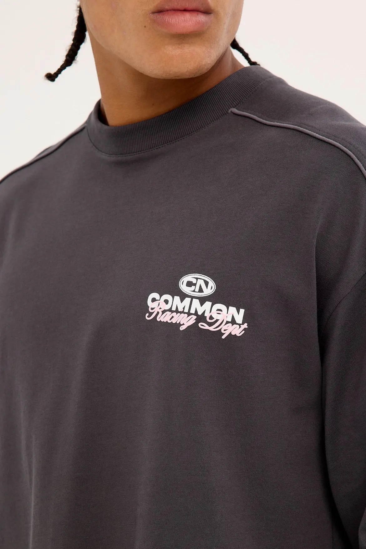 Trackside Heavyweight Easy Tee Off Black