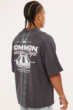 Trackside Heavyweight Easy Tee Off Black