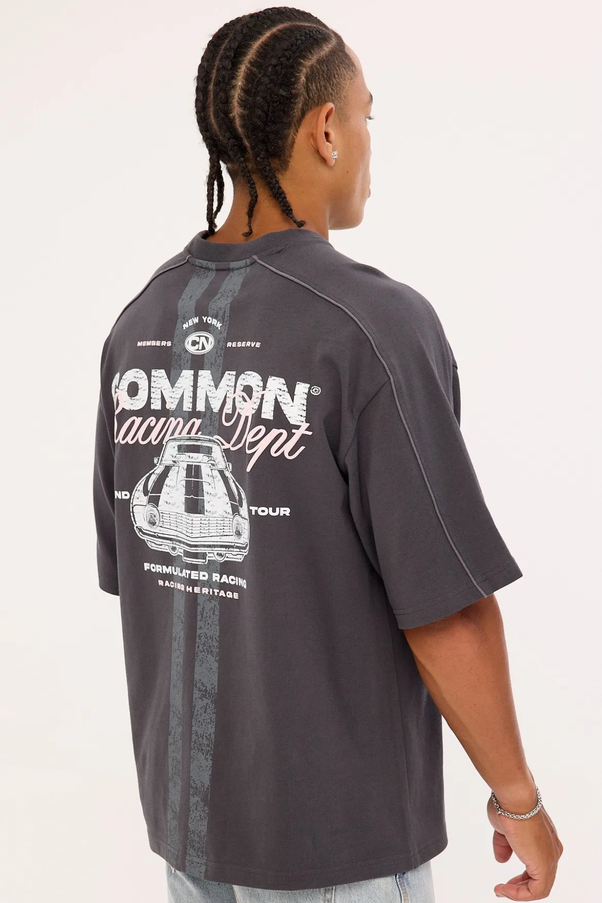 Trackside Heavyweight Easy Tee Off Black
