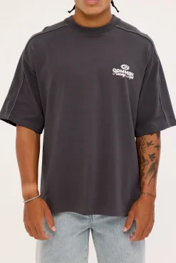 Trackside Heavyweight Easy Tee Off Black