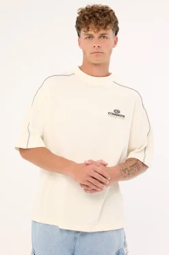 Trackside Heavyweight Easy Tee Cloud White
