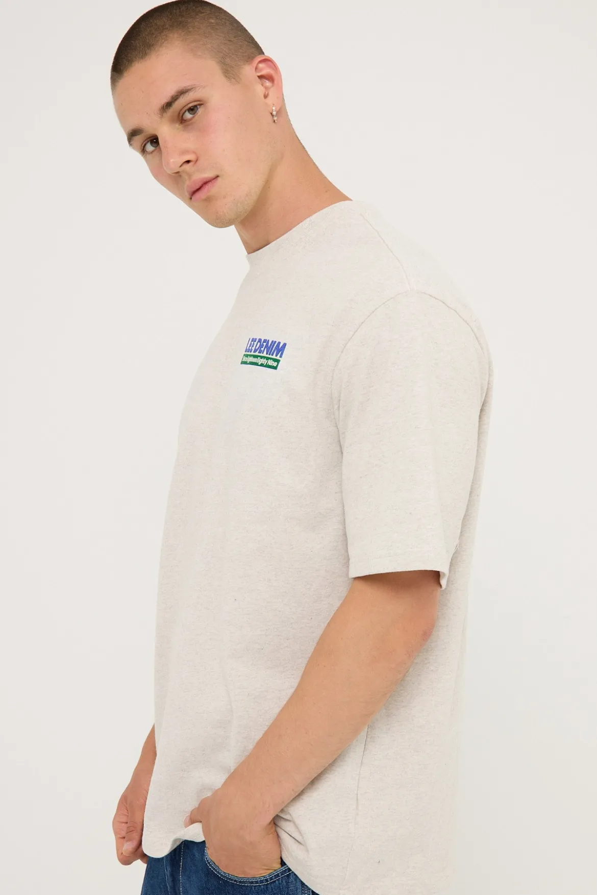 Trade Baggy Tee Grey Marle