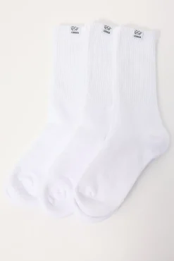 Tread Sock 3 Pack White