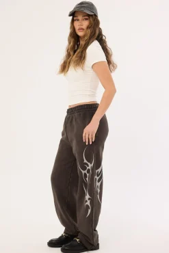 Tribal Baggy Sweatpant Washed Night Black