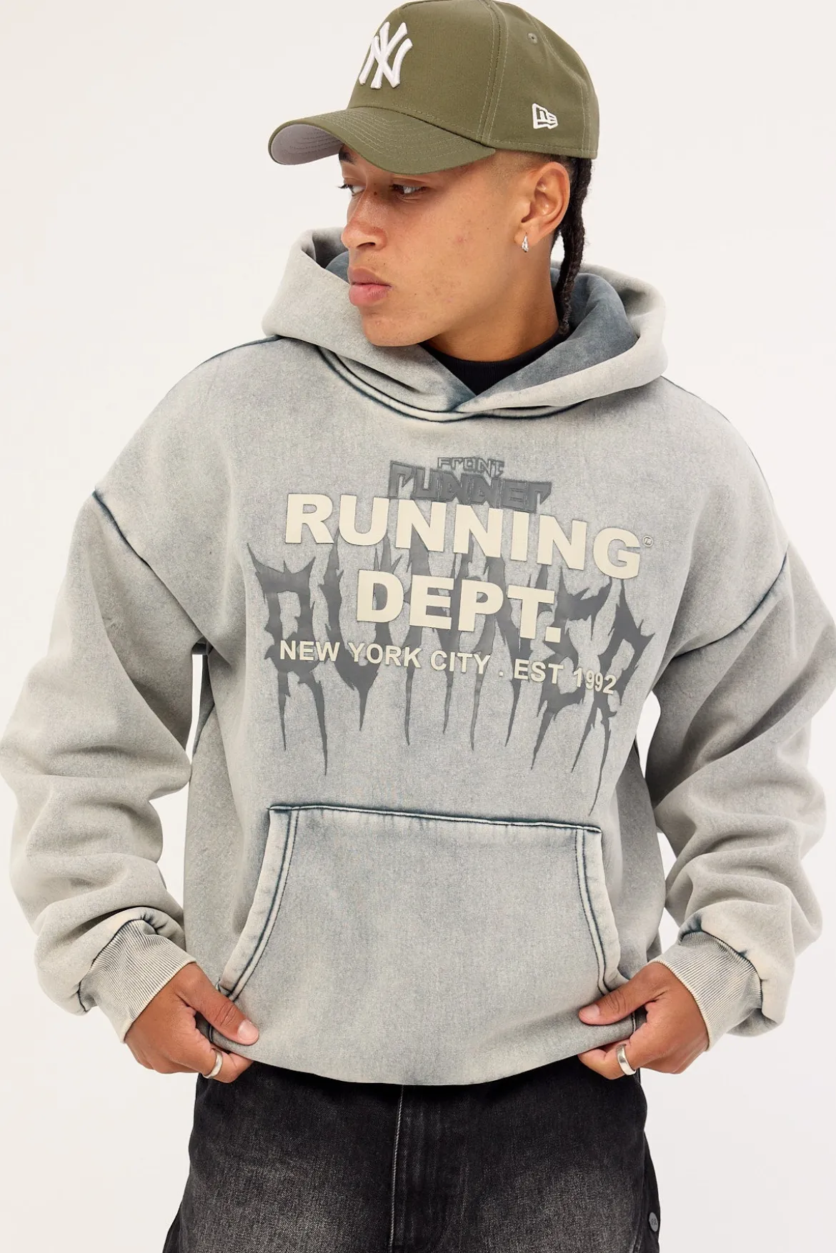 Tribal Dept Hoodie Concrete