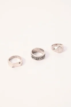 Tribal Rings 3 Pack Antique Silver