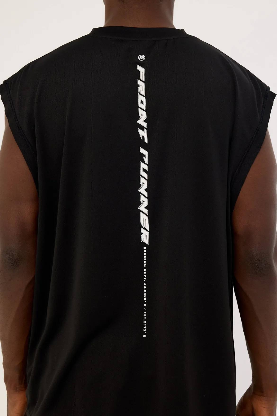 Tribal Running Dept Tank Black