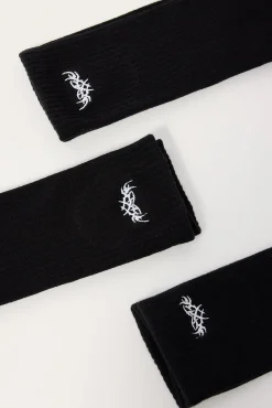 Tribal Sock 3 Pack Black
