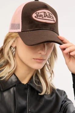 Trucker Hat Brown/Pink