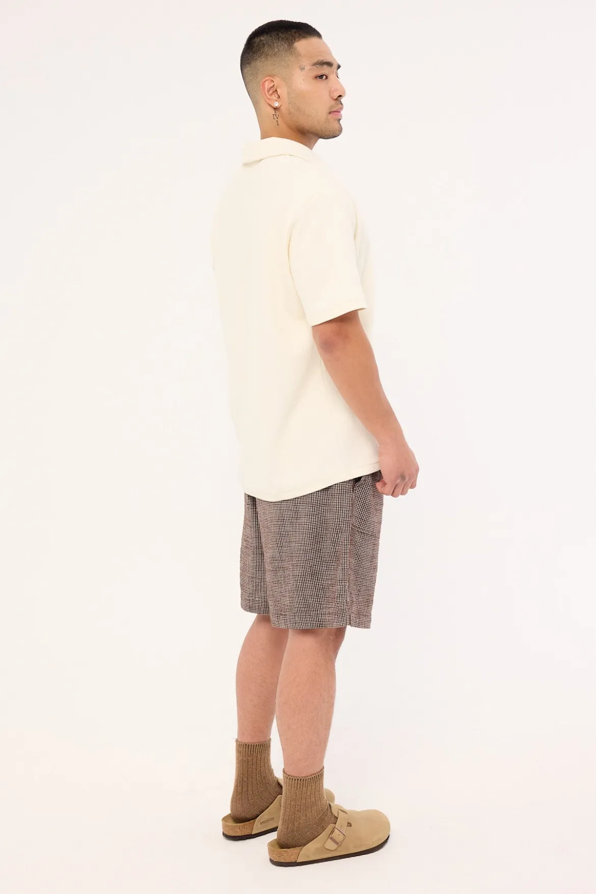 Truman Baggy Short Brown Check