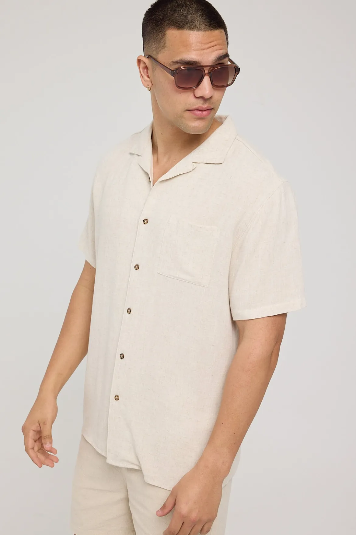 Truth Resort Collar Shirt Oatmeal