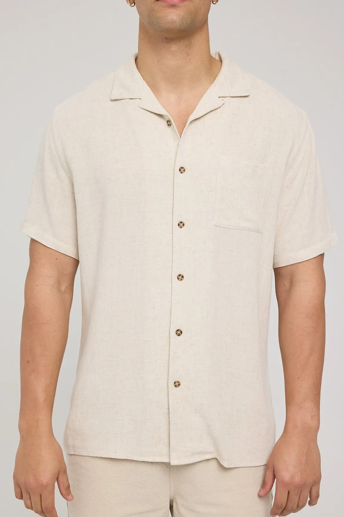 Truth Resort Collar Shirt Oatmeal