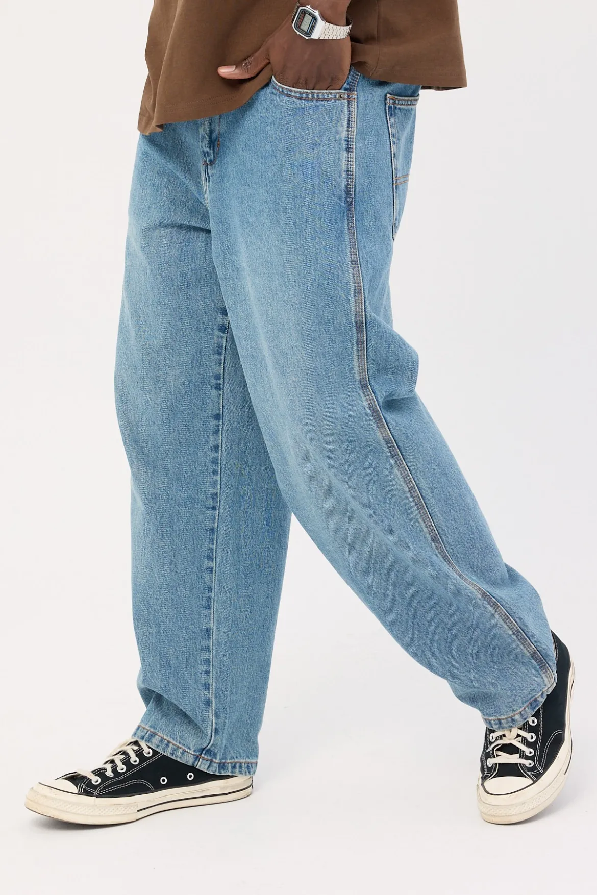 Try Again Big Lounger Jean Dirty Rage Blue
