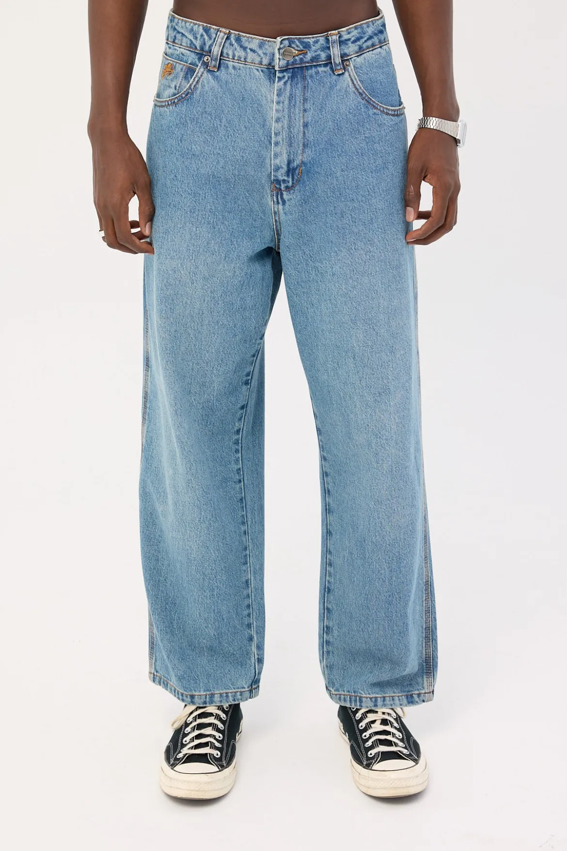 Try Again Big Lounger Jean Dirty Rage Blue