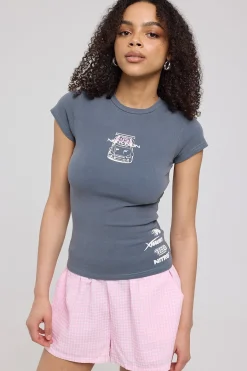 Tuner Baby Tee Stormy Blue