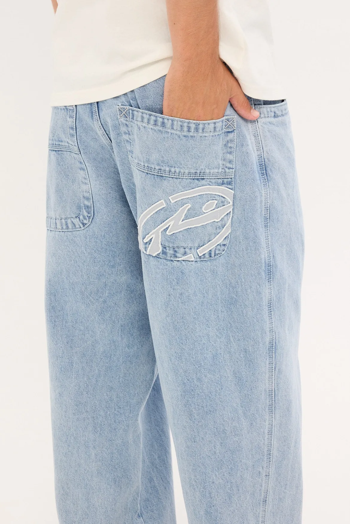 Turbo Baggy Jean True Blue