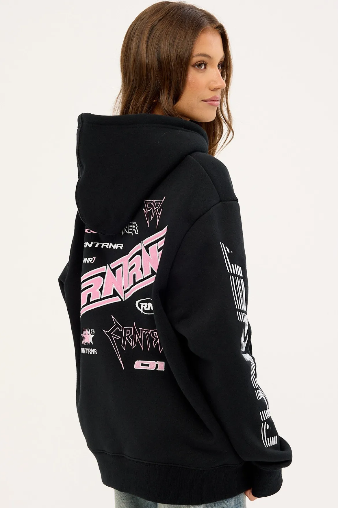 Turbo Charge Hoodie Black Bubblegum