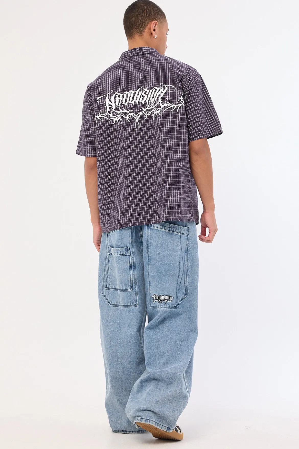 Tusk Goliath Extreme Baggy Jean Ash Blue