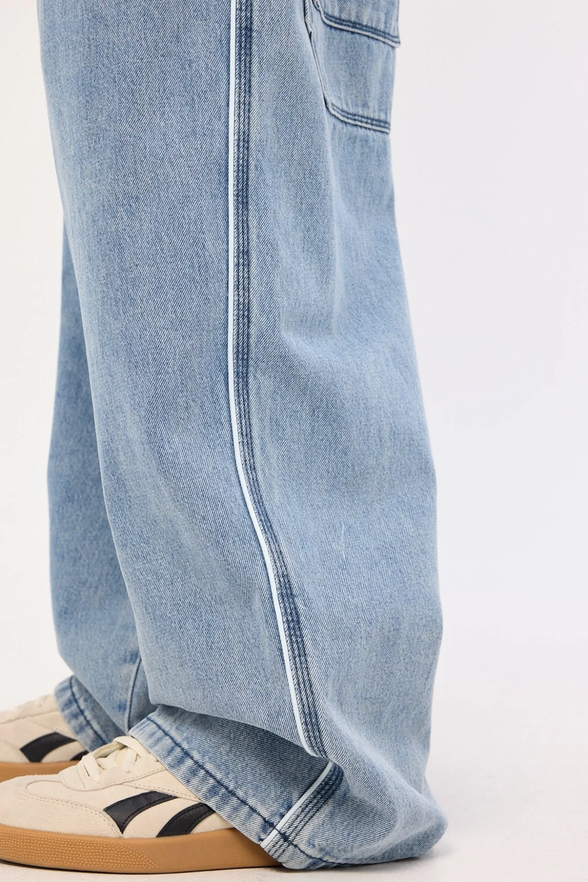 Tusk Goliath Extreme Baggy Jean Ash Blue