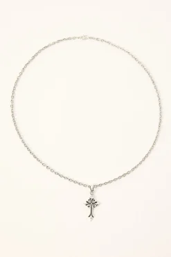 Tusk Necklace Antique Silver