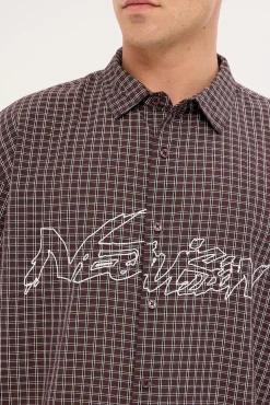 Underpass Check Oversize Shirt Brown Check